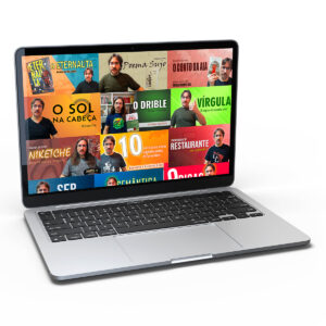 Thumbnails do Canal do YouTube Profe Carlos Muchacho